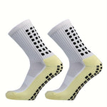 6 Pairs Sports Outdoor Leg Football Socks Set Breathable Non Slip Silicone Grip Soccer Socks