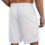 Quick Dry 2pcs Men's Athletic Shorts - Elastic Waistband with Zip Pockets - Basketball Football Activewear