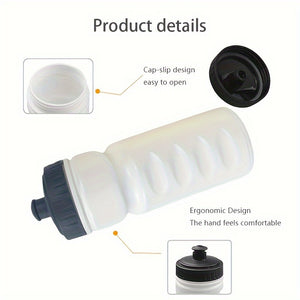 027 Sports Squeeze Water Bottle - 500ml Lightweight, Portable, Cycling and Football Friendly, Simple and Convenient Hydration Companion