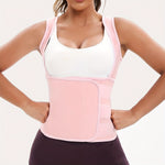 Women's Sports Sweat Sauna Suit, Waist-Cinching Shapewear Vest with Fixed Bra for Anti-Sagging Support, Body-Shaping Running Workout Outfit, Convenient Stick-On Design, Tummy Control Yoga & Gym Wear Short Coat Top, Sexy Sport