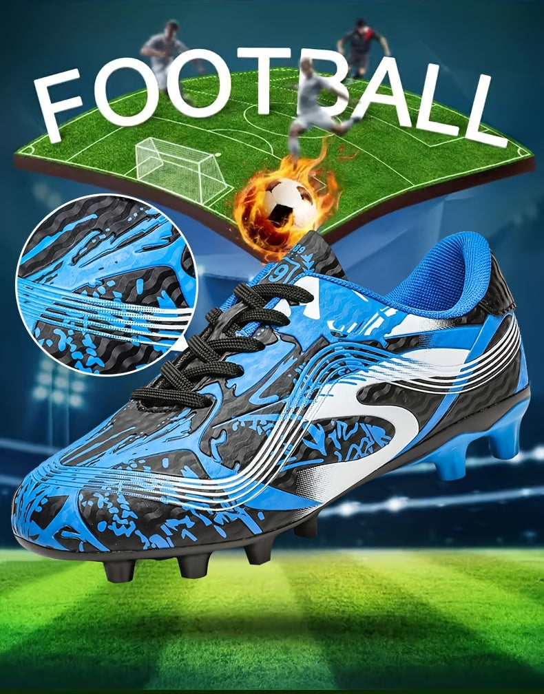 Non Slip Football Cleat With Spikes, Professional Comfy Outdoor Breathable Soccer Cleats & Shoes For Training Competition