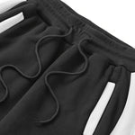 Two-Piece Color Block Men's Casual Sportswear Hoodie Set, Zip-Up Drawstring Jogging Suit For All Seasons