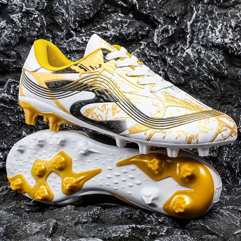 Non Slip Football Cleat With Spikes, Professional Comfy Outdoor Breathable Soccer Cleats & Shoes For Training Competition