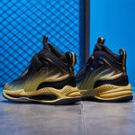 Boys' High-Top Basketball Shoes - Breathable, Anti-Slip, Wear-Resistant for Indoor Outdoor Training, All Seasons - Stylish, Cool, Comfortable Shoes for Boys