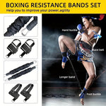 9pcs    Speed and Agility Resistance Bands Trainer for Vertical Jump Squat Boxing MMA Taekwondo Karate Bounce Softball Basketball Volleyball Football Training