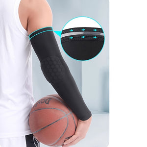 Buy 1 Get 1 Free, total of 2 pcs Durable Honeycomb Anti-collision Guards - Advanced UV Protection & Ventilated Breathability - Enhanced Elbow & Wrist Support for Fitness, Football, and Basketball Training