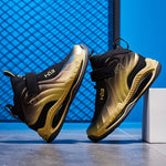 Boys' High-Top Basketball Shoes - Breathable, Anti-Slip, Wear-Resistant for Indoor Outdoor Training, All Seasons - Stylish, Cool, Comfortable Shoes for Boys