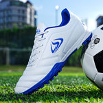 Mens Turf Football Cleats - High-Performance Anti-skid Design - Durable & Ventilated for Outdoor Play - Secure Lace-Up Soccer Shoes - Ideal for Artificial Grass Fields