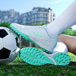 Mens Turf Football Cleats - High-Performance Anti-skid Design - Durable & Ventilated for Outdoor Play - Secure Lace-Up Soccer Shoes - Ideal for Artificial Grass Fields