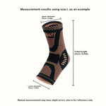 1pc Copper Ankle Brace Adjustable Compression Sleeve, Support Heel Brace For Football