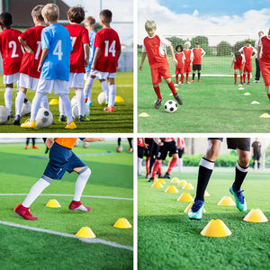 42pcs Agility Ladder Football Training Equipment Set Include 4 Agility Hurdles 24 Cones Running Parachute 12ft Ladder
